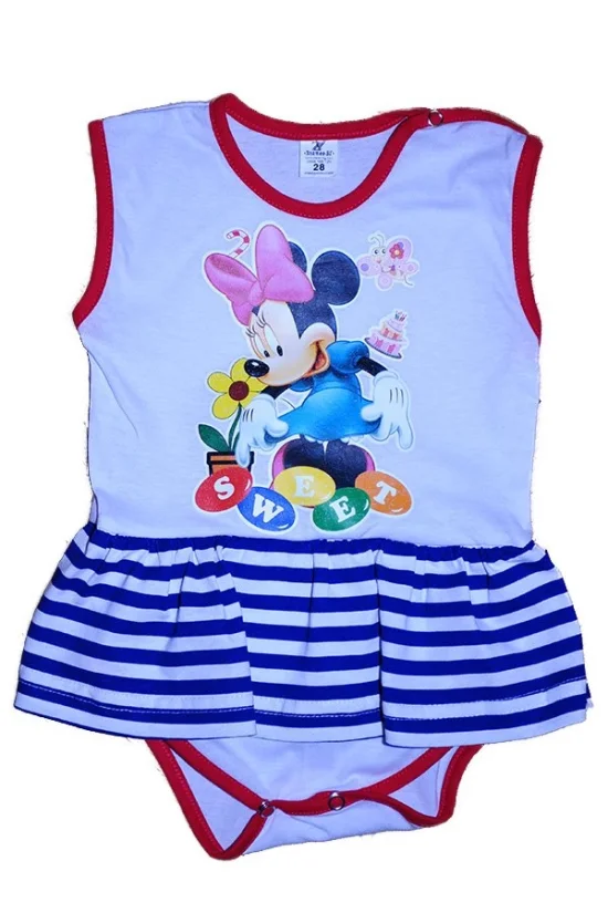 Детско Бебешка моряшка боди рокля