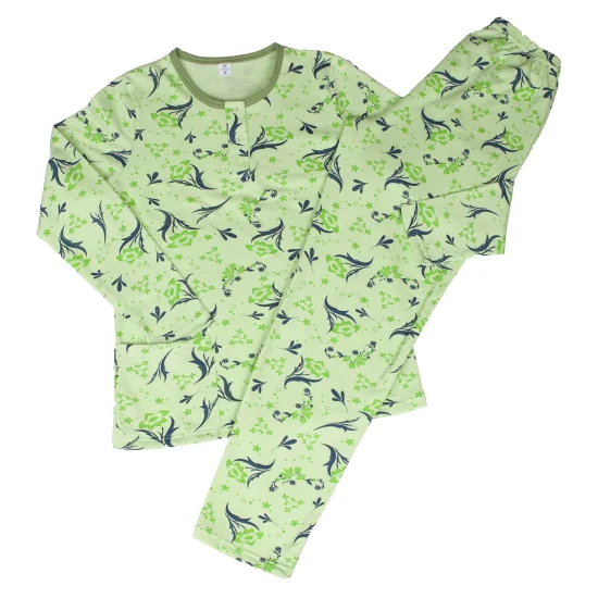 Пижами с дълъг ръкав Дамска зимна пижама  лека вата