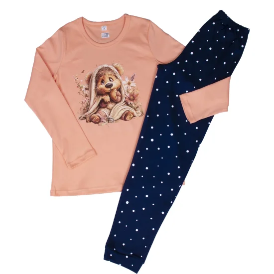 Пижами с дълъг ръкав Дамска зимна пижама интерлог