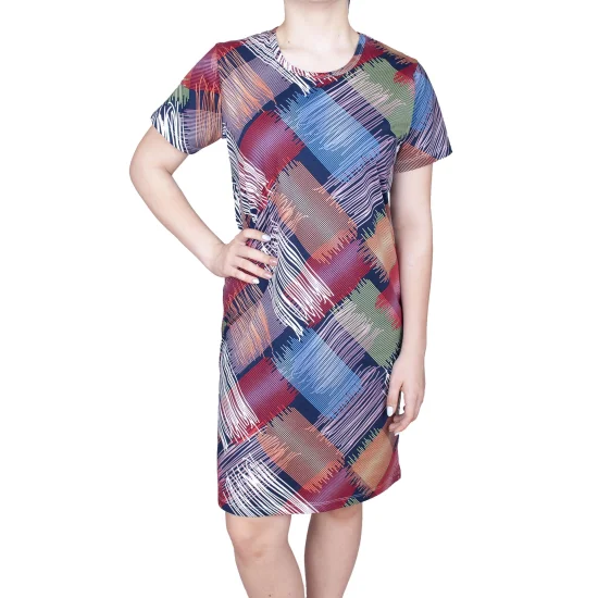 Дамски рокли Дамска рокля с къс ръкав