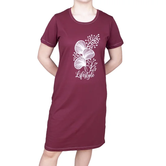 Дамски рокли Дамска рокля с къс ръкав