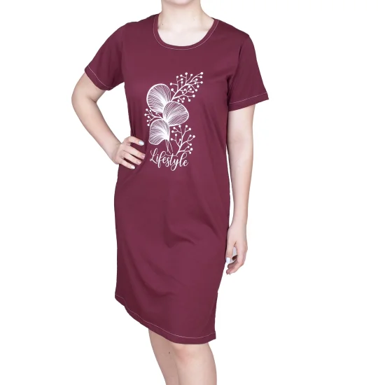 Дамски рокли Дамска рокля с къс ръкав