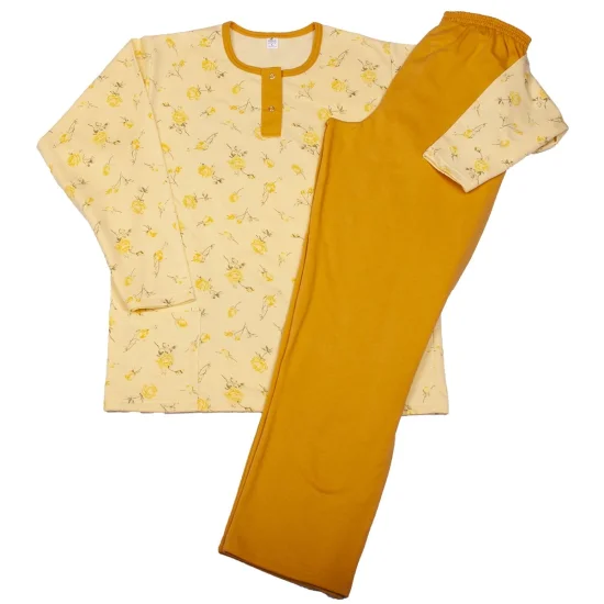 Пижами с дълъг ръкав Дамска зимна пижама  лека вата