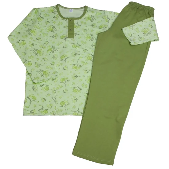 Пижами с дълъг ръкав Дамска зимна пижама  лека вата