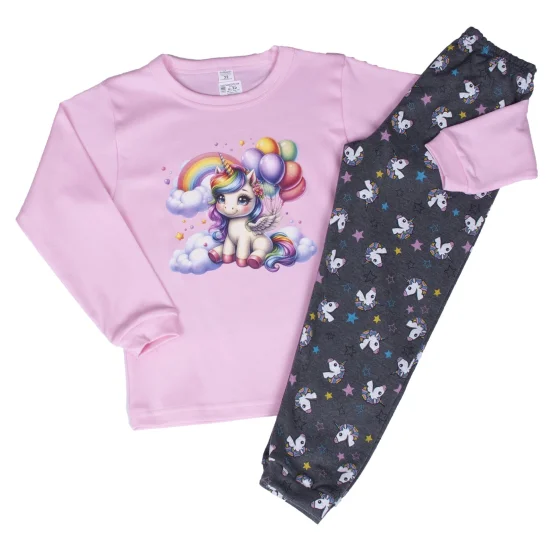 Пижами с дълъг ръкав Детска зимна пижама интерлог