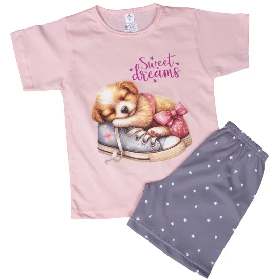 Пижами с къс ръкав Детска пижама с къс ръкав и къс панталон