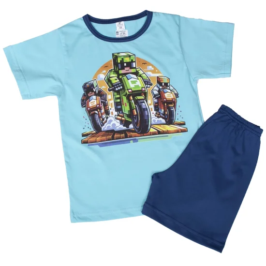 Пижами с къс ръкав Детска пижама с къс ръкав и къс панталон