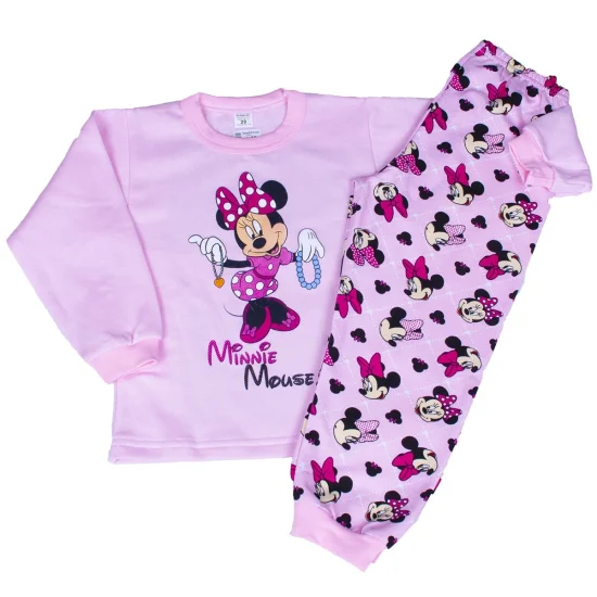 Пижами с дълъг ръкав Детска зимна пижама лека вата