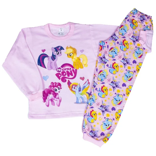 Пижами с дълъг ръкав Детска зимна пижама лека вата