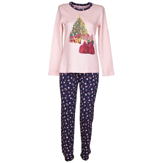 Дамски Дамска зимна коледна пижама интерлог