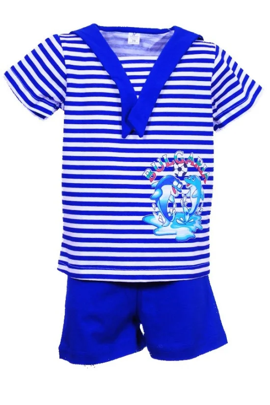 Детско Детски моряшки комплект  с матроска яка