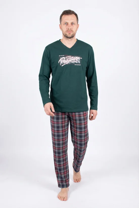 Пижами с дълъг ръкав Мъжка пижама с дълъг ръкав и дълъг панталон