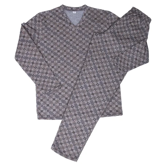 Пижами с дълъг ръкав Мъжка зимна пижама лека вата