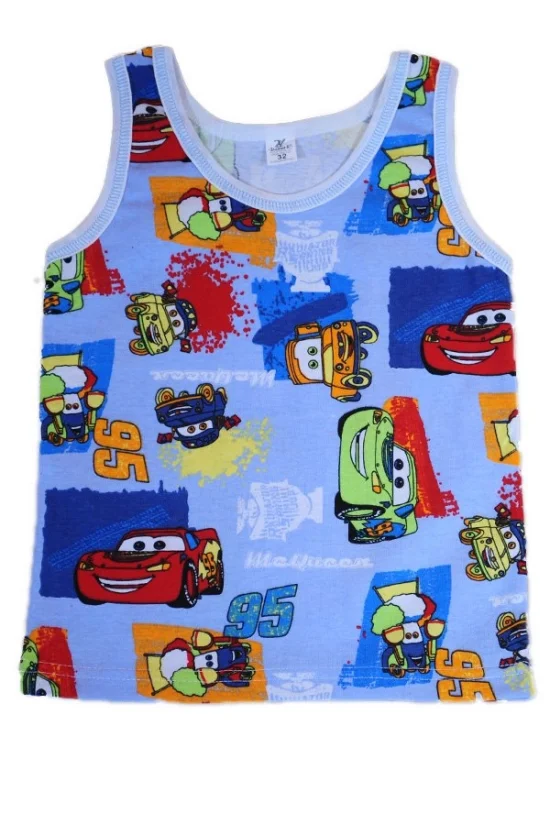 Тениски, потници,комплекти Детски потник, син цвят, с картинки