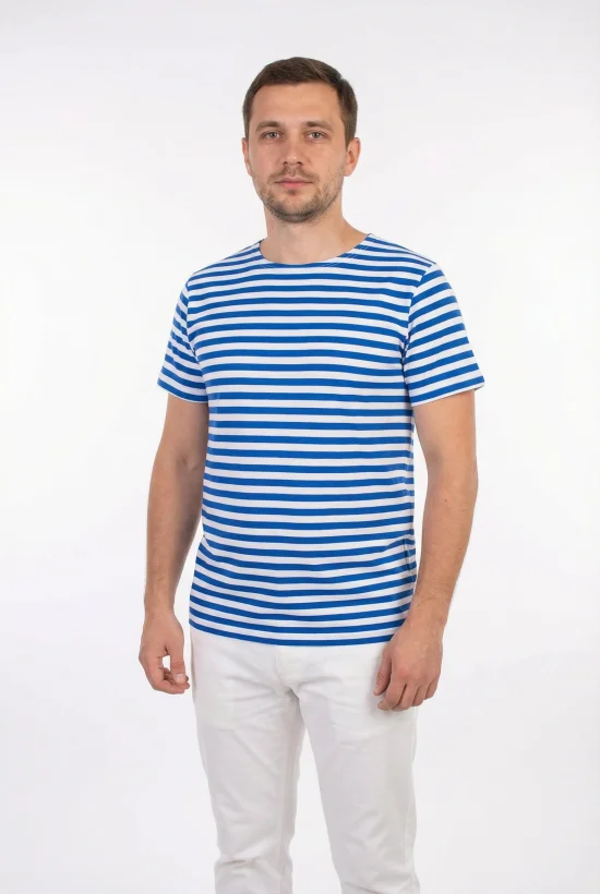 Мъжко Моряшка тениска плетено райе