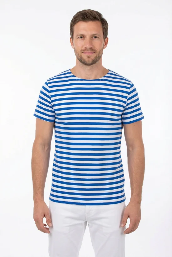 Мъжко Моряшка тениска плетено райе
