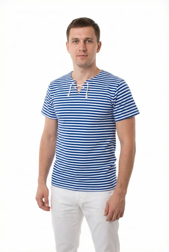 Мъжко Моряшка тениска с връвки