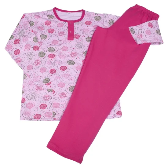 Пижами с дълъг ръкав Дамска зимна пижама  лека вата